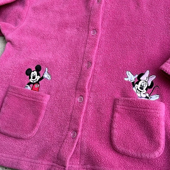 VINTAGE Mickey Mouse Fleece Sweater - Picture 2 of 3